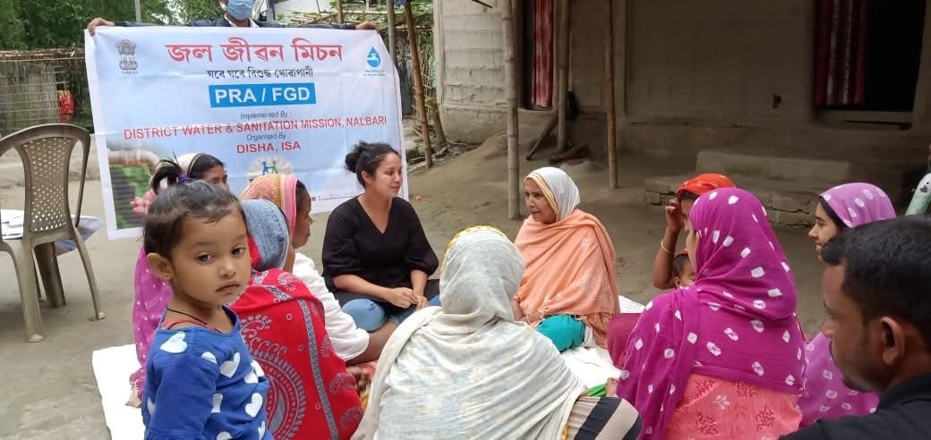 Community discussion on water and sanitation