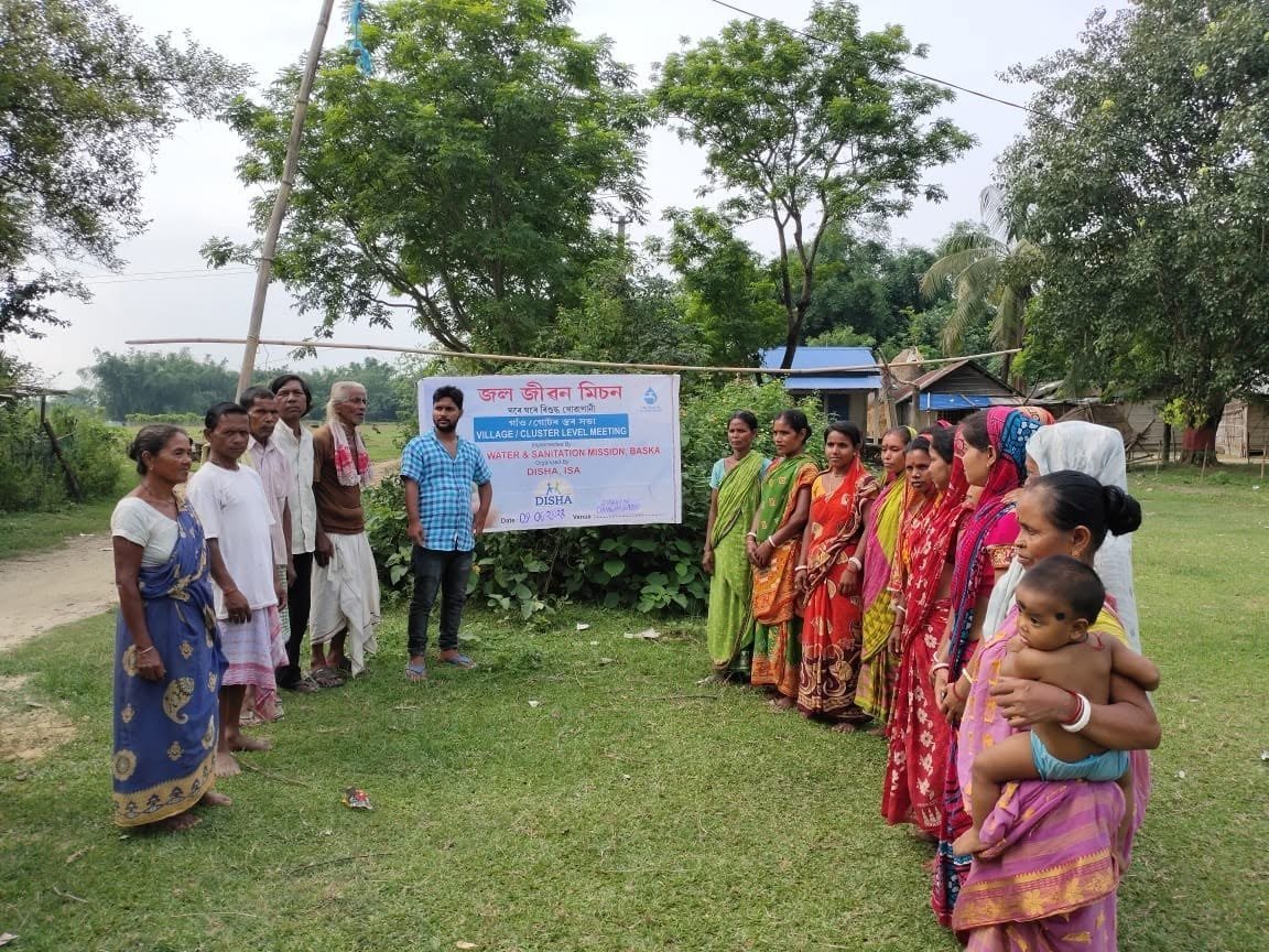 Village-level water and sanitation meeting